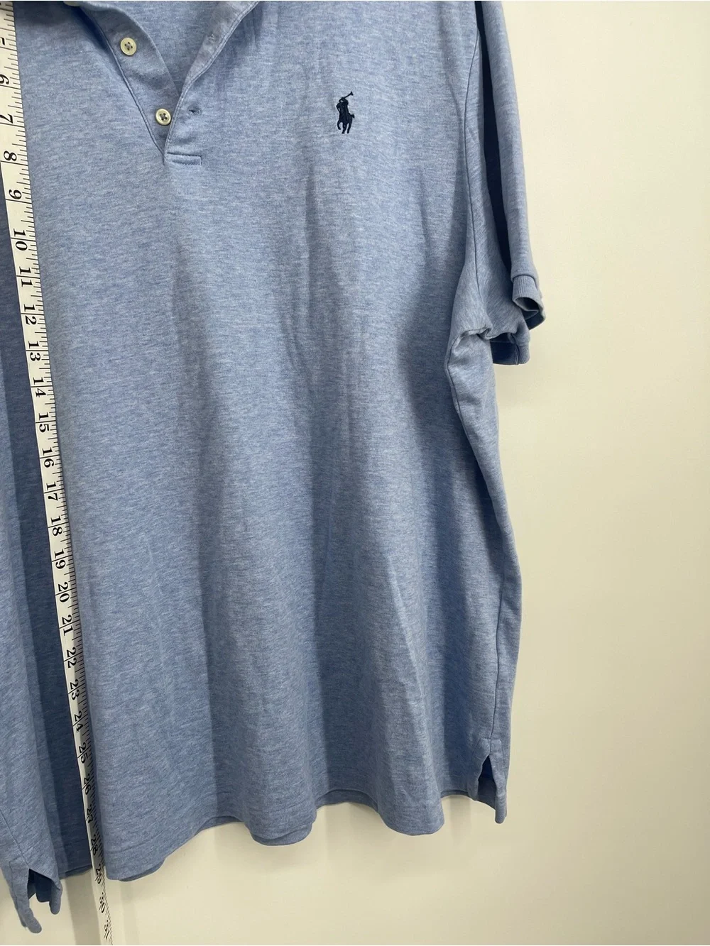 Ralph Lauren Men’s Polo Shirt in Heathered Light Blue